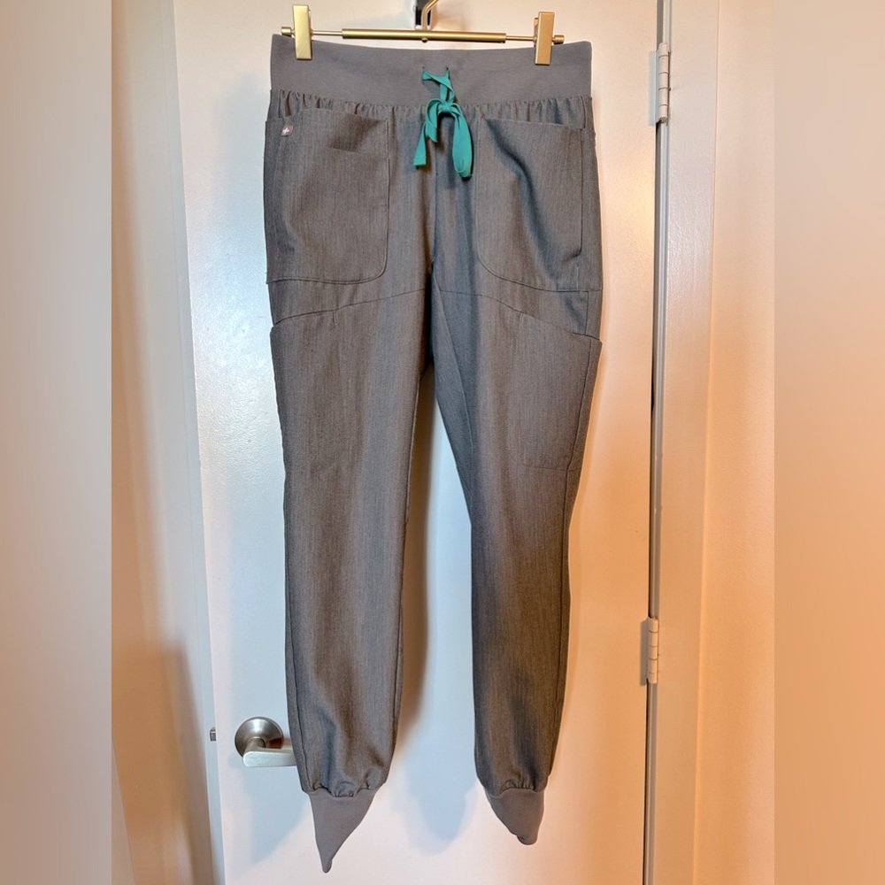 Figs Jogger Scrub Pants XS Heathered Grey